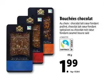 Lidl Bouchées chocolat offre