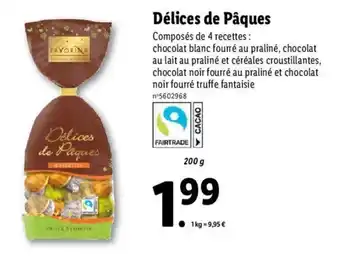 Lidl Délices de pâques offre