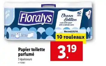 Lidl Papier toilette parfumé offre