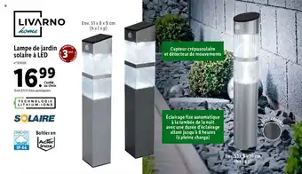 Lidl Lampe de jardin solaire à LED offre