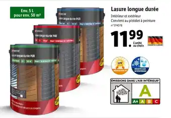 Lidl Lasure longue durée offre