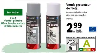 Lidl Vernis protecteur de métal offre