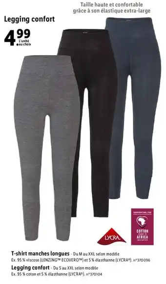 Lidl Legging confort offre
