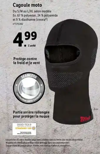 Lidl Cagoule moto offre