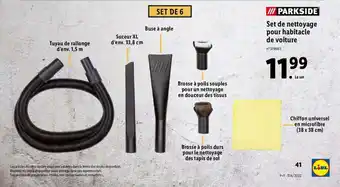 Lidl Set de nettoyage pour habitacle de voiture offre
