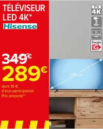 Carrefour Market Téléviseur led 4k offre