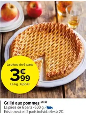 Carrefour Market Grillé aux pommes offre