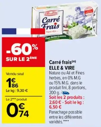 Carrefour Market Carrè frais offre