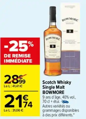 Carrefour Market Scotch whisky single malt offre