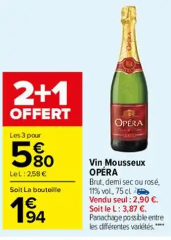 Carrefour Market Vin mousseux offre