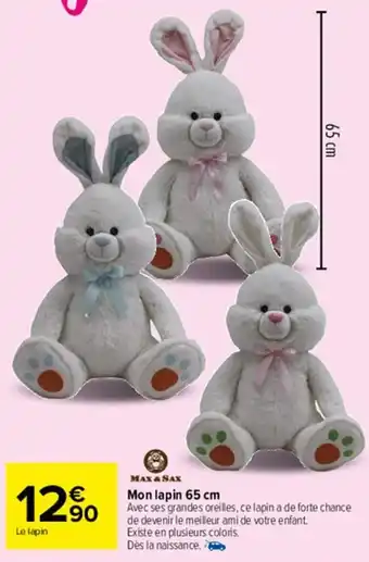 Carrefour Market Mon lapin 65 cm offre