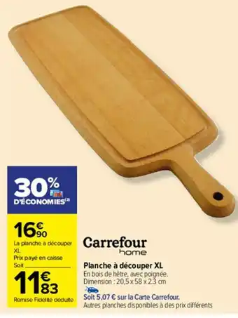 Carrefour Market Planche à découper XL offre