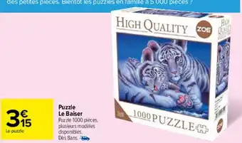 Carrefour Market Puzzle le baiser offre
