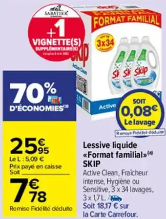 Carrefour Market Lessive liquide offre