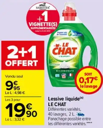 Carrefour Market Lessive liquide offre