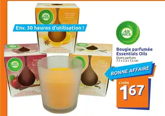 Action Bougie parfumée Essentials Oils offre