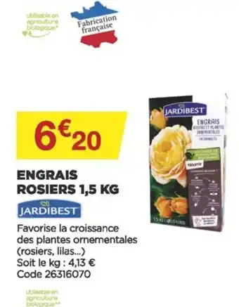 Bricomarché Engrais Rosiers 1,5kg offre