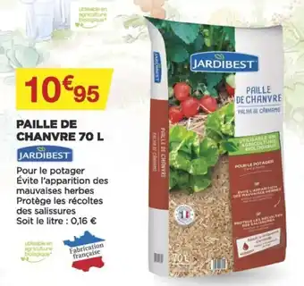 Bricomarché Paille de Chanvre 70L offre