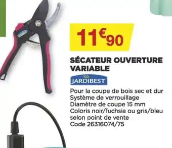Sécateur Ouverture