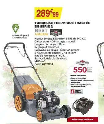 Bricomarché Tondeuse Thermique Tractée offre