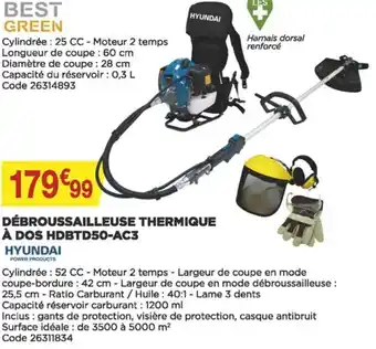 Bricomarché Débroussailleuse Thermique offre