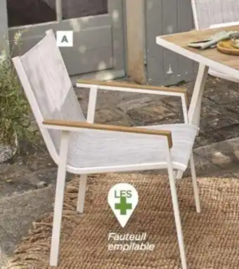 Bricomarché Fauteuil Alu Textilène Soft offre