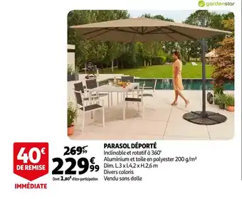 Parasol déporté