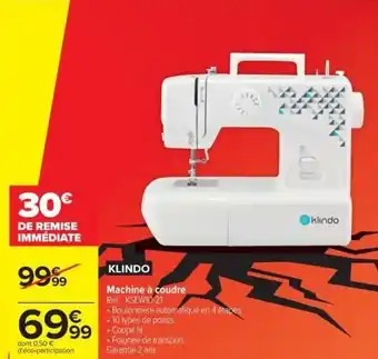 Carrefour Machine à Coudre offre