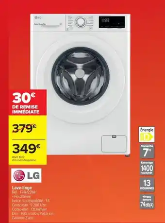 Carrefour Lave-Linge offre