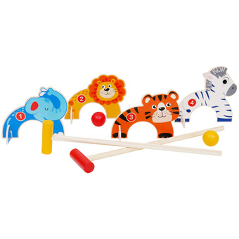 Action Jeu de croquet en bois offre