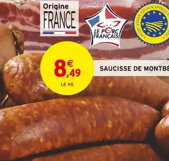 Saucisse de montbéliard igp