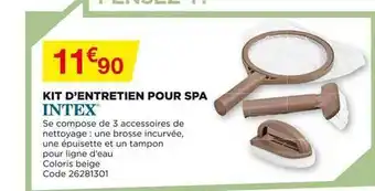 Bricomarché Kit D'entretien Pour Spa Intex offre