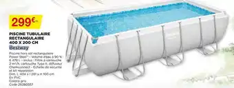 Bricomarché Piscine Tubulaire Rectangulaire 400 X 200 Cm Bestway offre