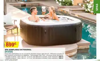 Bricomarché Spa Gonflable Octogonal Intex offre