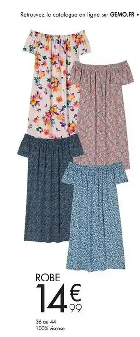 Gémo Robe 36 Au 44 offre