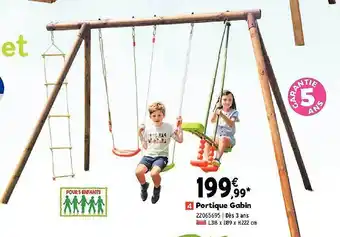JouéClub Portique Gabin offre