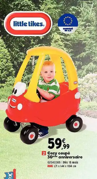 JouéClub Cozy Coupé 30ème Anniversaire offre