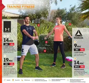 Sport 2000 T-shirt Homme, Short Homme, T-shirt Femme, Legging Femme offre