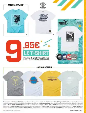 Sport 2000 Le T-shirt offre