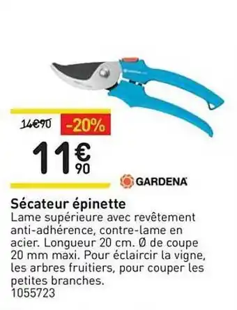 Weldom Sécateur épinette Gardena offre