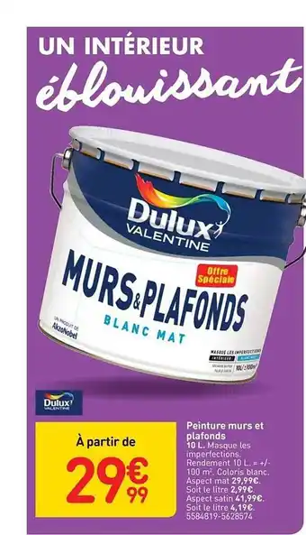 Weldom Peinture Murs Et Plafonds Dulux Valentine offre