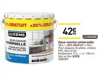 Weldom Sous-couche Universelle Luxens offre