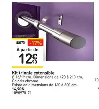 Weldom Kit Triangle Extensible offre