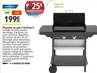 Weldom Plancha Au Gaz 2 Brûleurs Campingaz offre