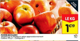 Leader Price Pomme Bicolore offre
