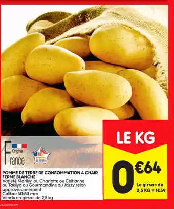 Leader Price Pomme de Terre de Consommation offre