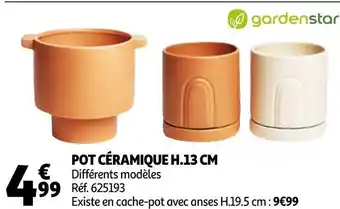 Auchan Pot céramique h.13 cm offre