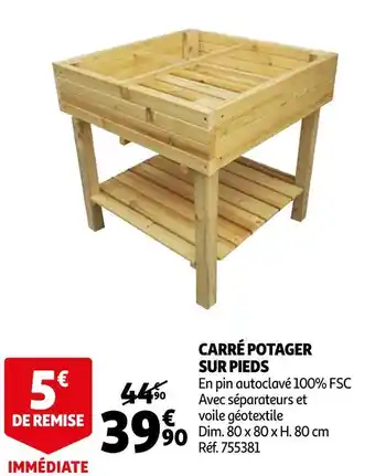 Auchan Carré potager sur pieds offre