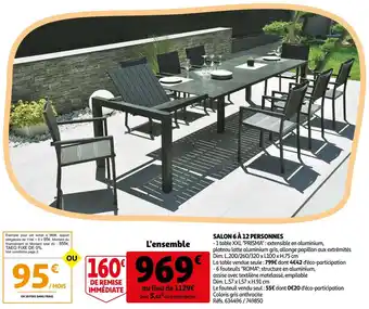 Auchan Salon 6 à 12 personnes offre