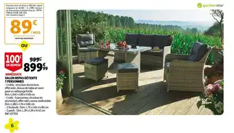 Salon repas détente 7 personnes